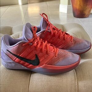 Nike SABRINAS Vibrant Orange and Lavender Sneakers 7.5